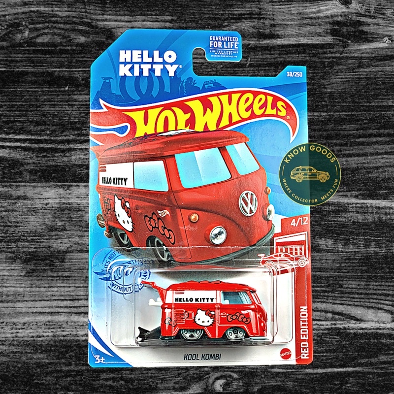 2021 Hot Wheels Target Red Edition Hello Kitty Volkswagen VW Kool Kombi 4/12