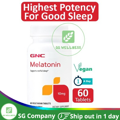 GNC Melatonin 10 Mg 60 Tablets Exp Jan 2025