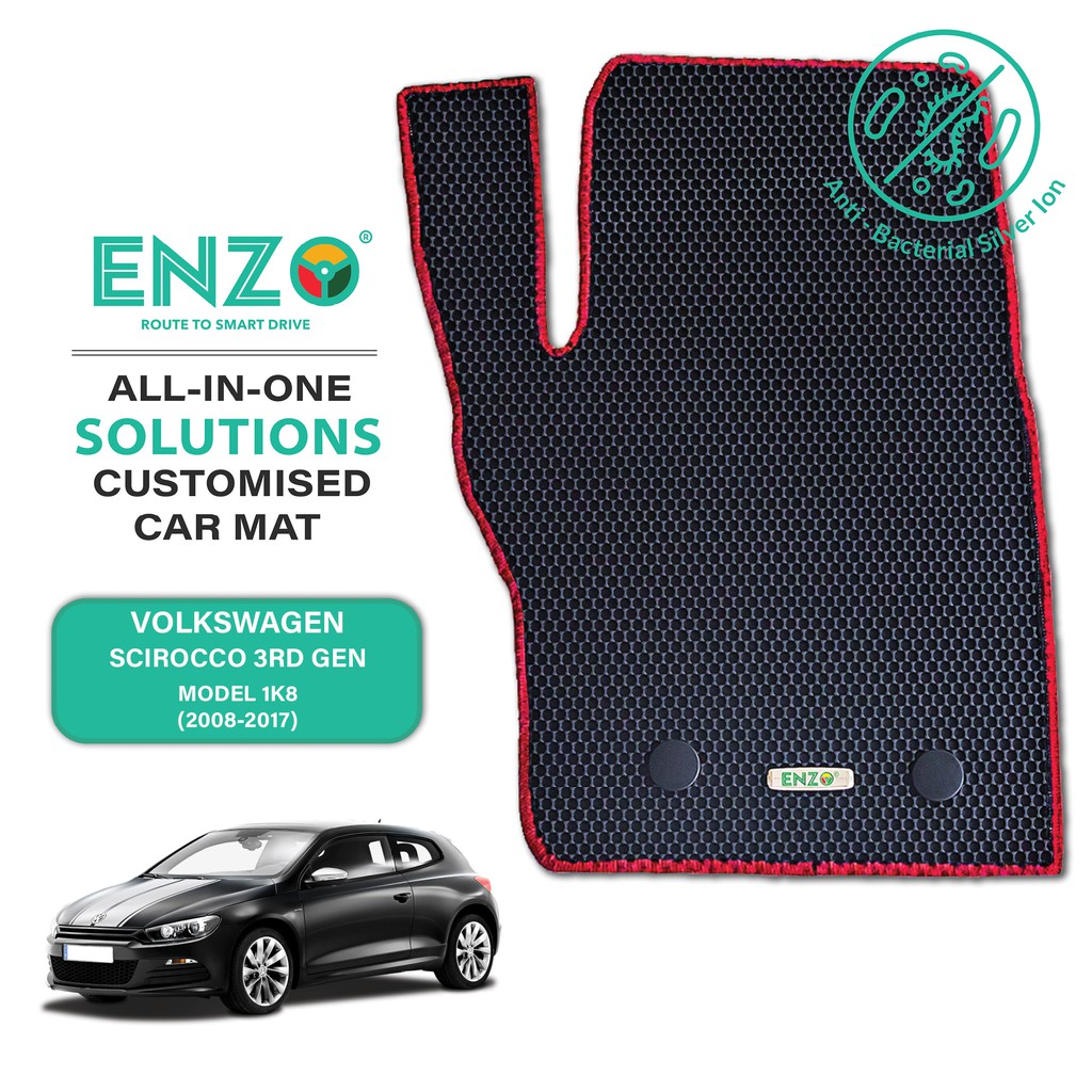 vw scirocco car mats with logo