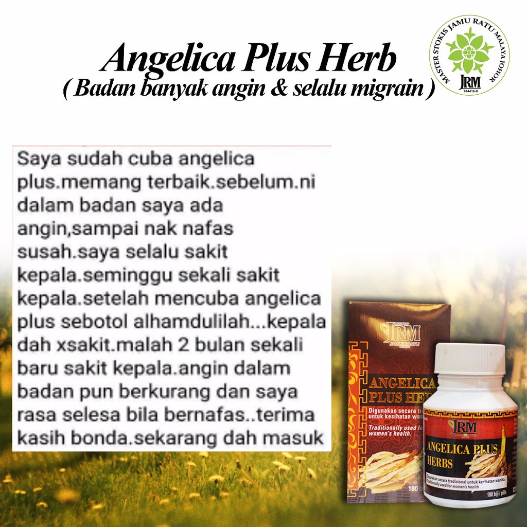 Shop Malaysia Angelica Plus Herbs Original Jrm Shopee Singapore