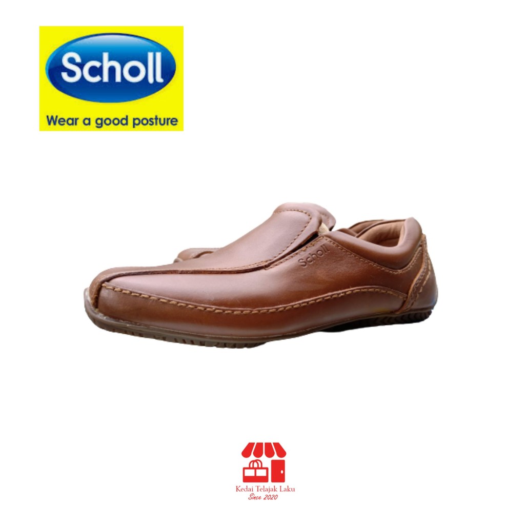 Scholl Men Shoe Moccasin Shoes Comfort Shoe Ready Stock Shopee Singapore