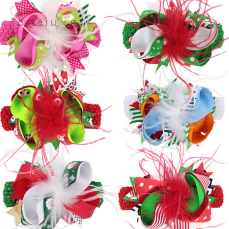 Baby Christmas Gift Decor Hairpin Bow Hair Accessories Kids