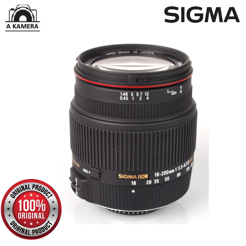 Sigma 18 0mm F3 5 6 3ii Dc Os Hsm For Canon Display Set S Shopee Singapore