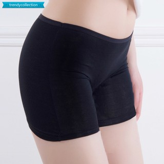 Image of Safety Shorts Women Lady Fashion Pants Leggings Seamless Basic Plain Underwear