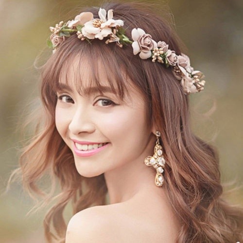 flower headband wedding