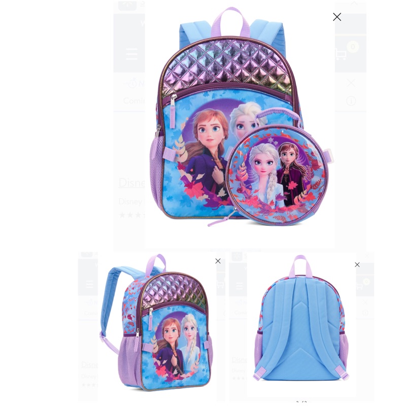 frozen 2 backpack and lunch box