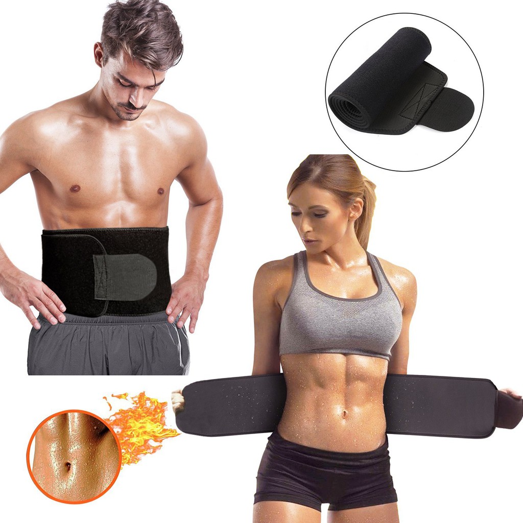 Waist Trainer For Women Lower Belly Fat-Sauna Suit Sweat Belt Belly Burner  Trimmer Wrap Stomach Wraps