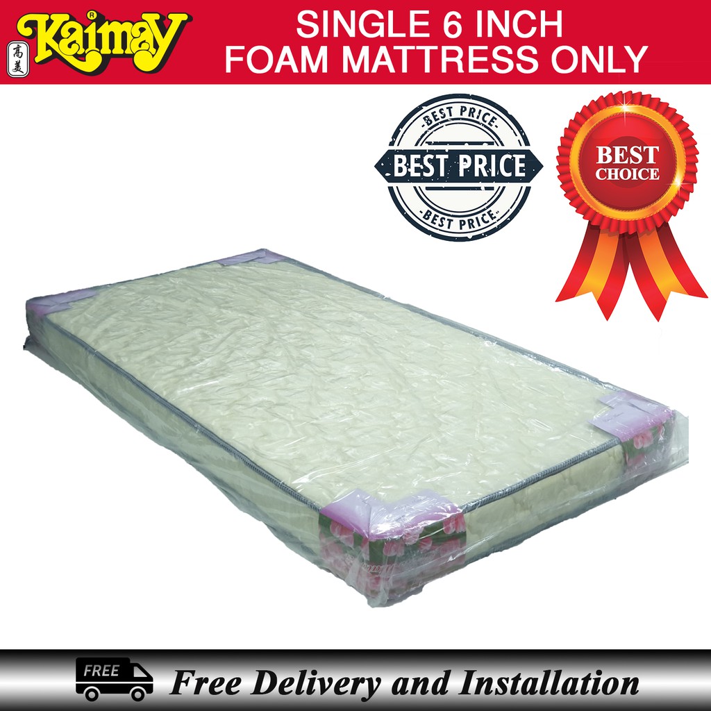 3 X 6 Single Rebond Foam Mattress With Quilting Shopee Singapore