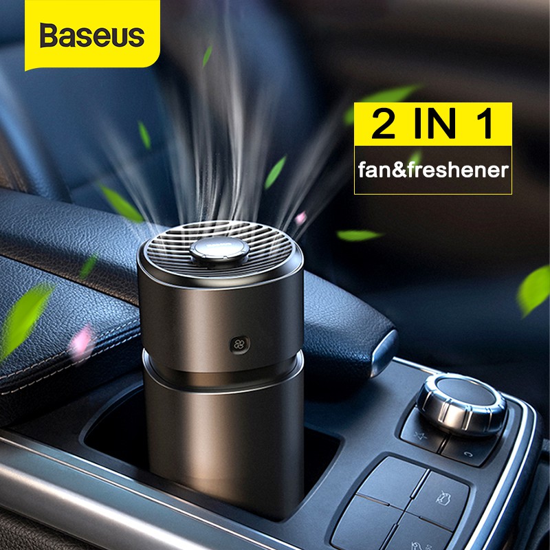 Baseus Car Air Freshener Aromatherapy Cup 2 in 1 Fan Car Perfume