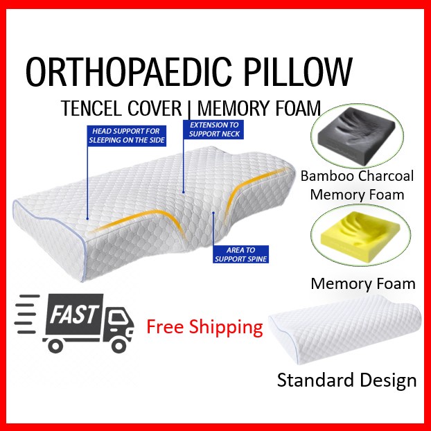 🔥CHEAPEST SG STOCK🔥Ergonomic Memory Foam Pillow Orthopedic Pillow