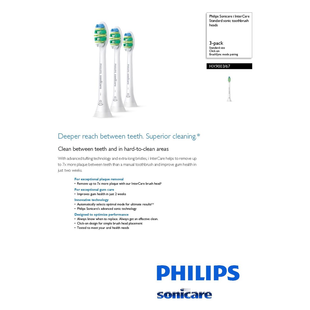 intercare brush head