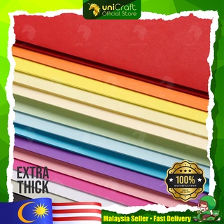 UNICRAFT A4 Color Paper 250Gsm Extra Thick Color Paper Double Side ...