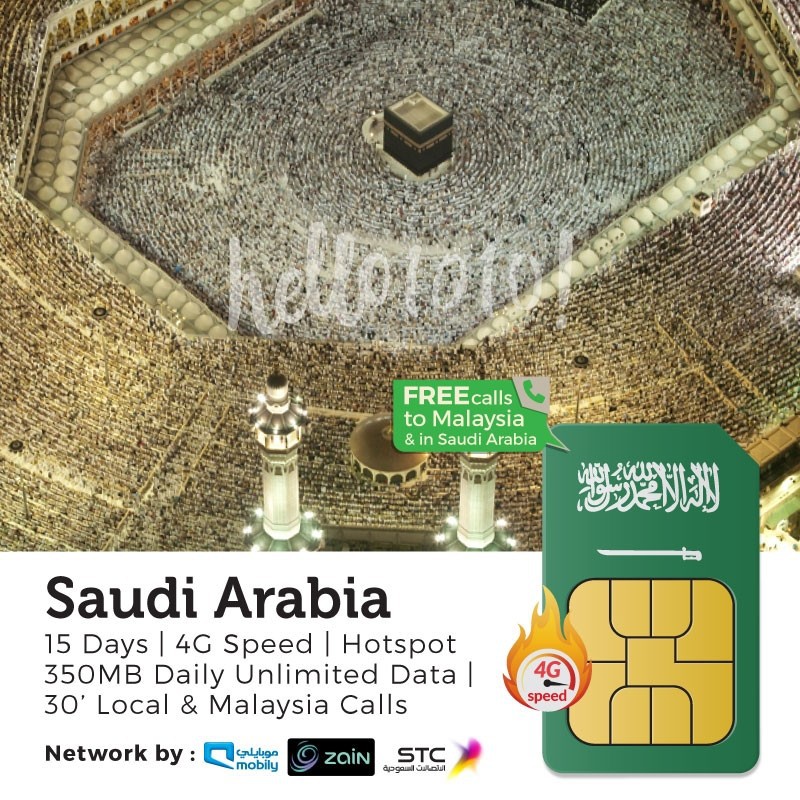 Saudi Arabia Umrah Travel Prepaid SIM