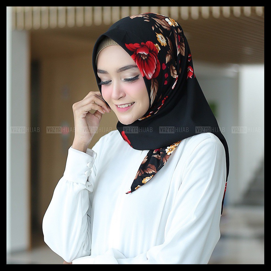 how to wear triangle hijab