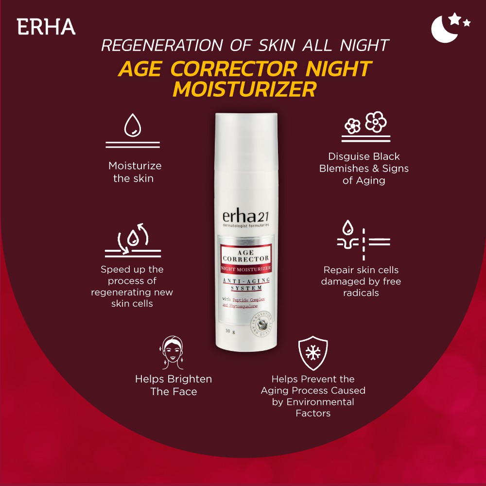 erha age corrector night moisturizer