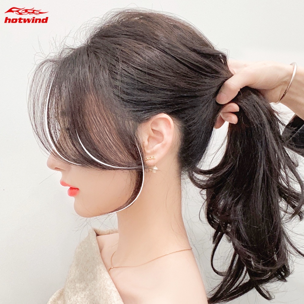 HW Natural Invisible Front Side Bangs for Woman with Fake Fringe Hair  Extensions Synthetic High Temperature hair For Women 3D Bangs Fake wig |  Shopee Singapore