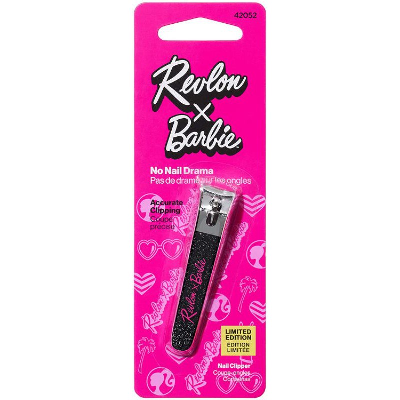 Revlon X Barbie Nail Clipper Stainless Steel NonCorrosive Mess Free