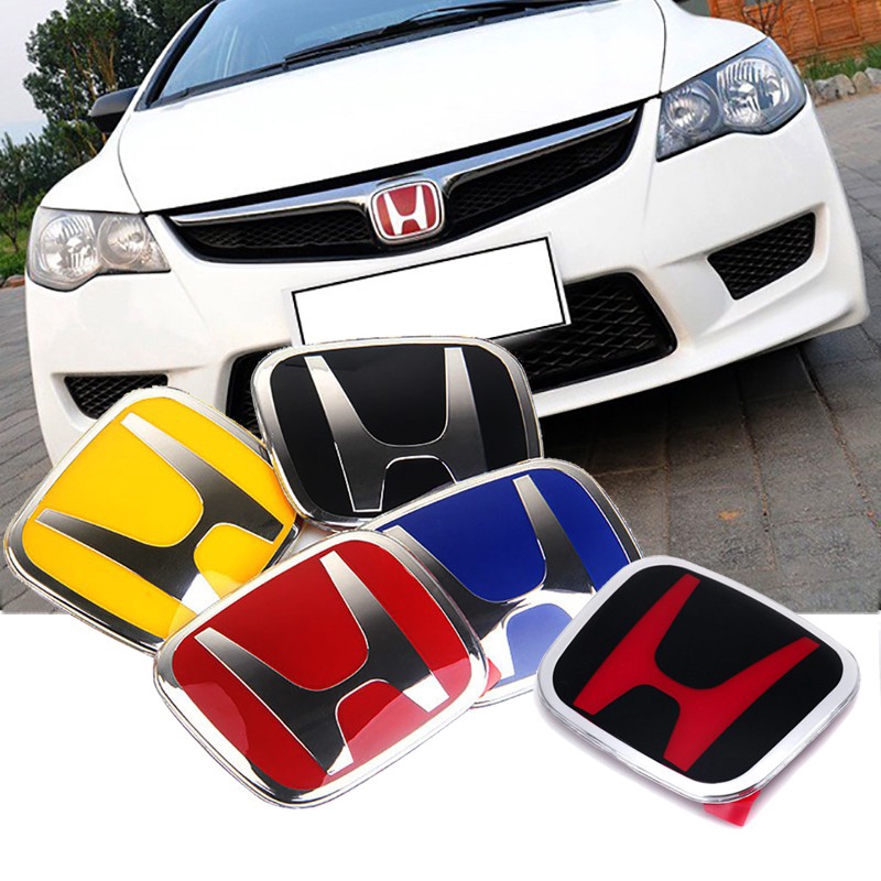 Car Front Emblem Rear Trunk Badge Steering Wheel Center Sticker For Honda Civic Accord Crv Hrv Fit Jazz City Odyssey Jade Vezel Shopee Singapore