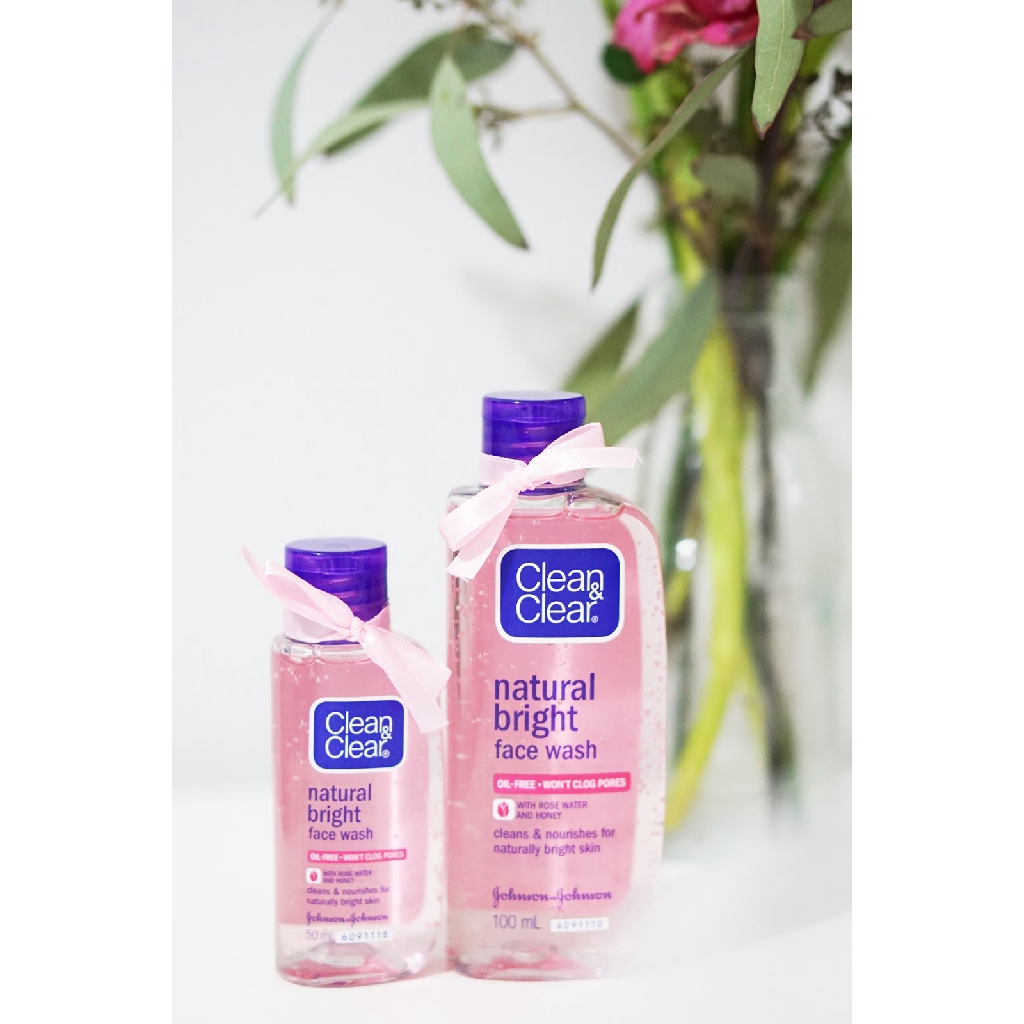 clean and clear rose face wash
