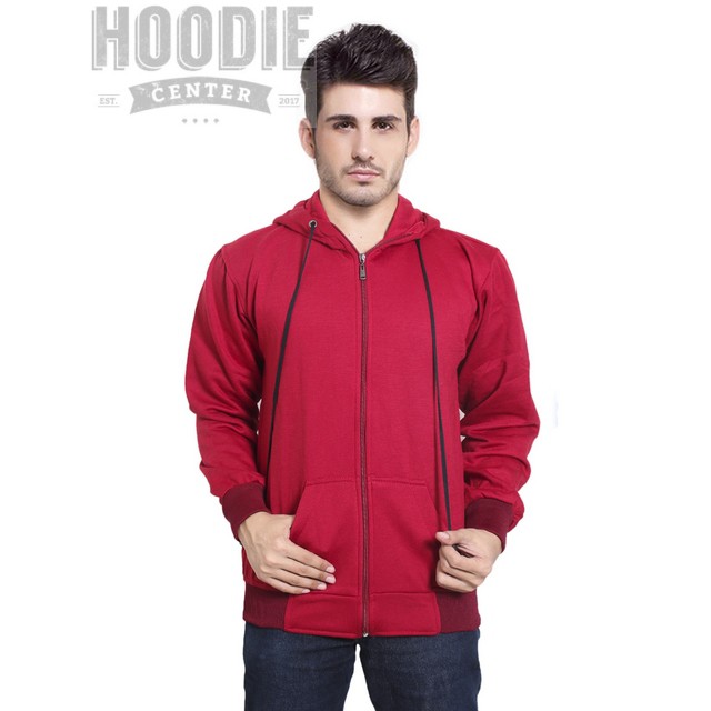 maroon zipper hoodie