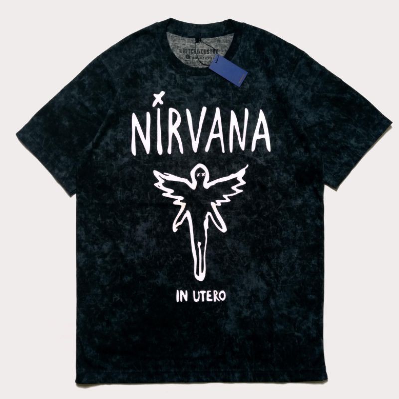 Nirvana Band Shirt In Utero Punk Rock Shopee Singapore