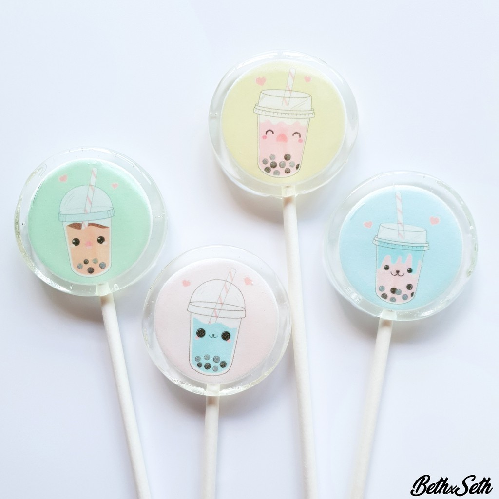 lollipop bubble tea