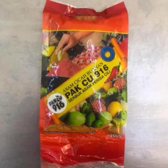 Serbuk Asam Pak Cu 916 Perisa Cili Shopee Singapore