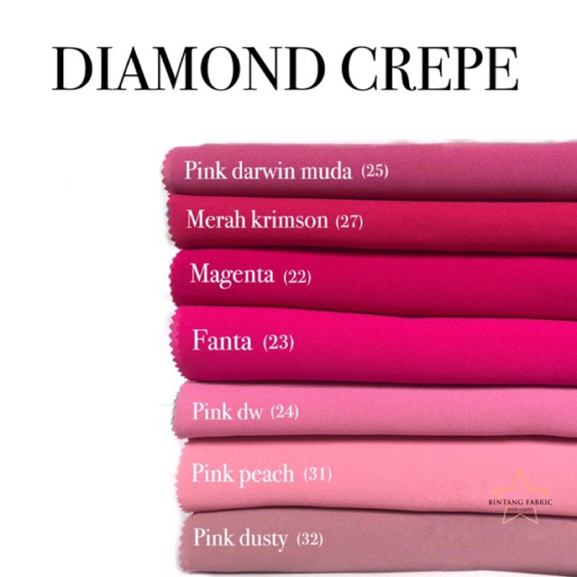 Diamond Crepe Georgette Italiano Stretch Fabric 1 2 Meters Bahan Kain Diamond Crepe Georgette Italiano Stretch 1 2 Meter Shopee Singapore