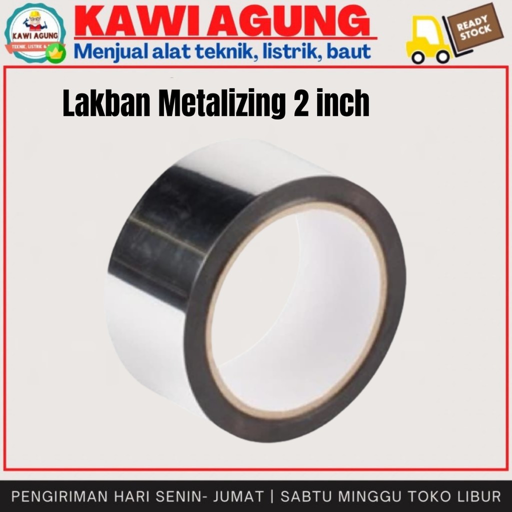 Lucky TAPE Metalizing Duct TAPE/AC Duct TAPE 2inch 48mm Insulation Pipe