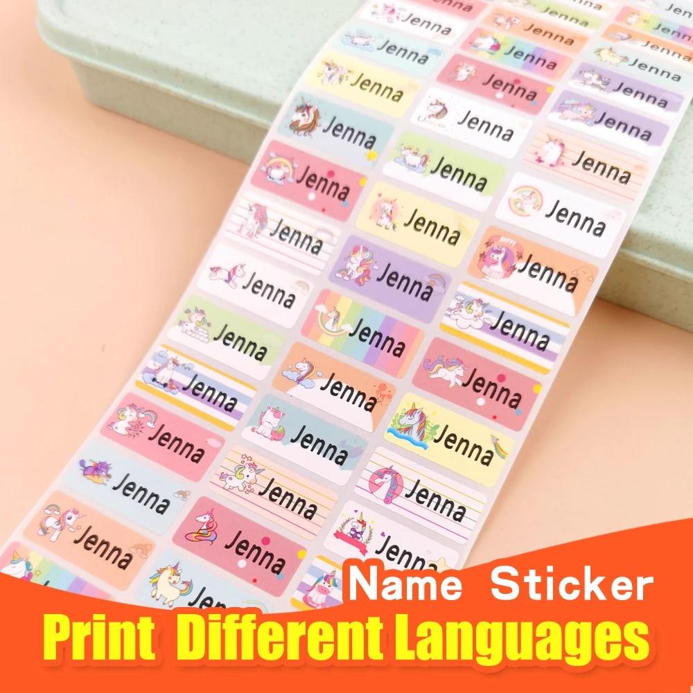 1inch 350pcs/roll Handwritten Self-adhesive Name Stickers Cute Cartoon  Kindergarten Pupils' Books Kitchen Office Classified Storage Blank  Self-adhesive Labels Affixed With Name Stickers 90 Days Buyer Protection  Temu | 350pcs Diy Self-adhesive Name