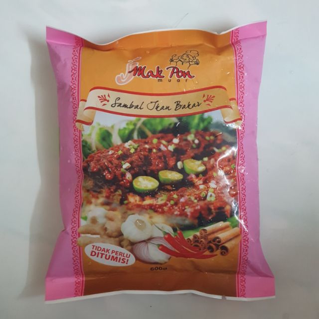 Pes Sambal Bakar Ikan Jj Mak Pon Muar Ready Stock Shopee Singapore