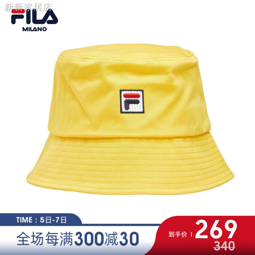 yellow fila hat