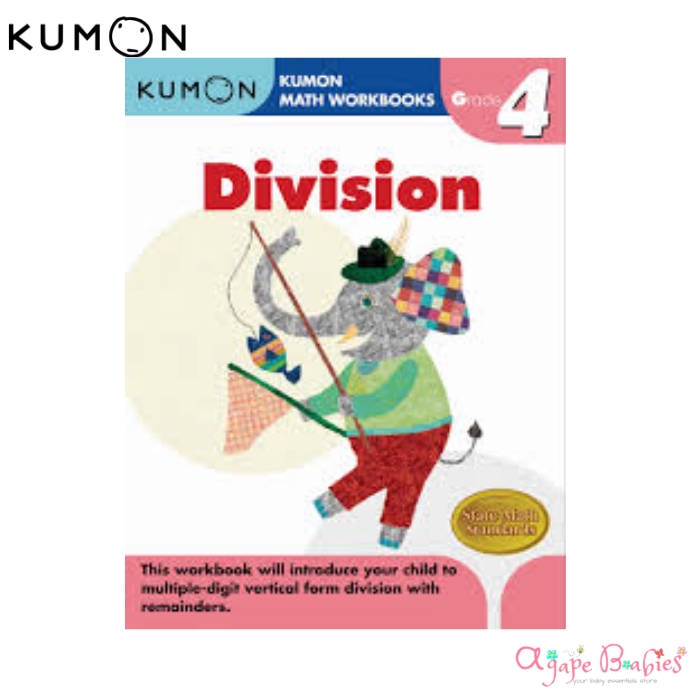 Kumon grade 4 math workbook division shopee singapore