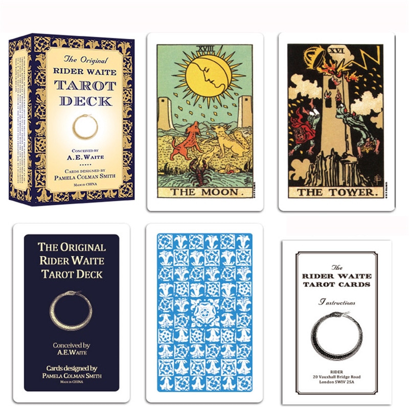 Tarot Cards Anima Mundi Tarot Cards Divination Cards--English Edition 78-Card Deck Desktop Card Game Set 