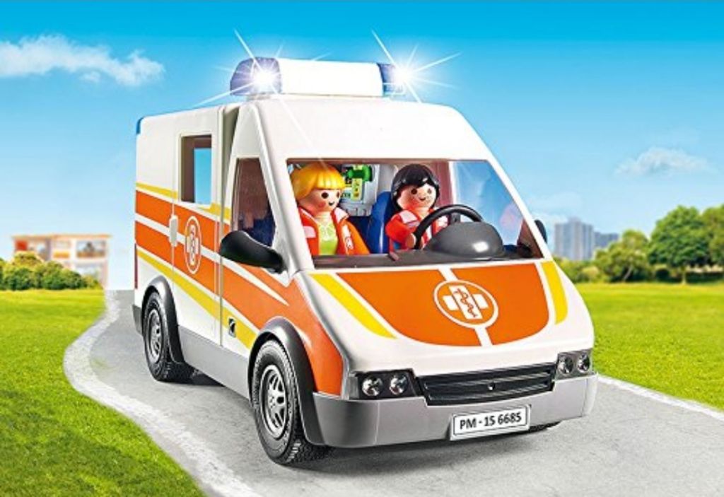 playmobil 6685 city life ambulance with lights and sound