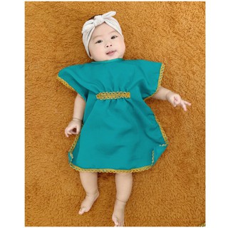 Pompom Rendra Drawstring Kaftan Baby And Child Caftan Shopee Singapore