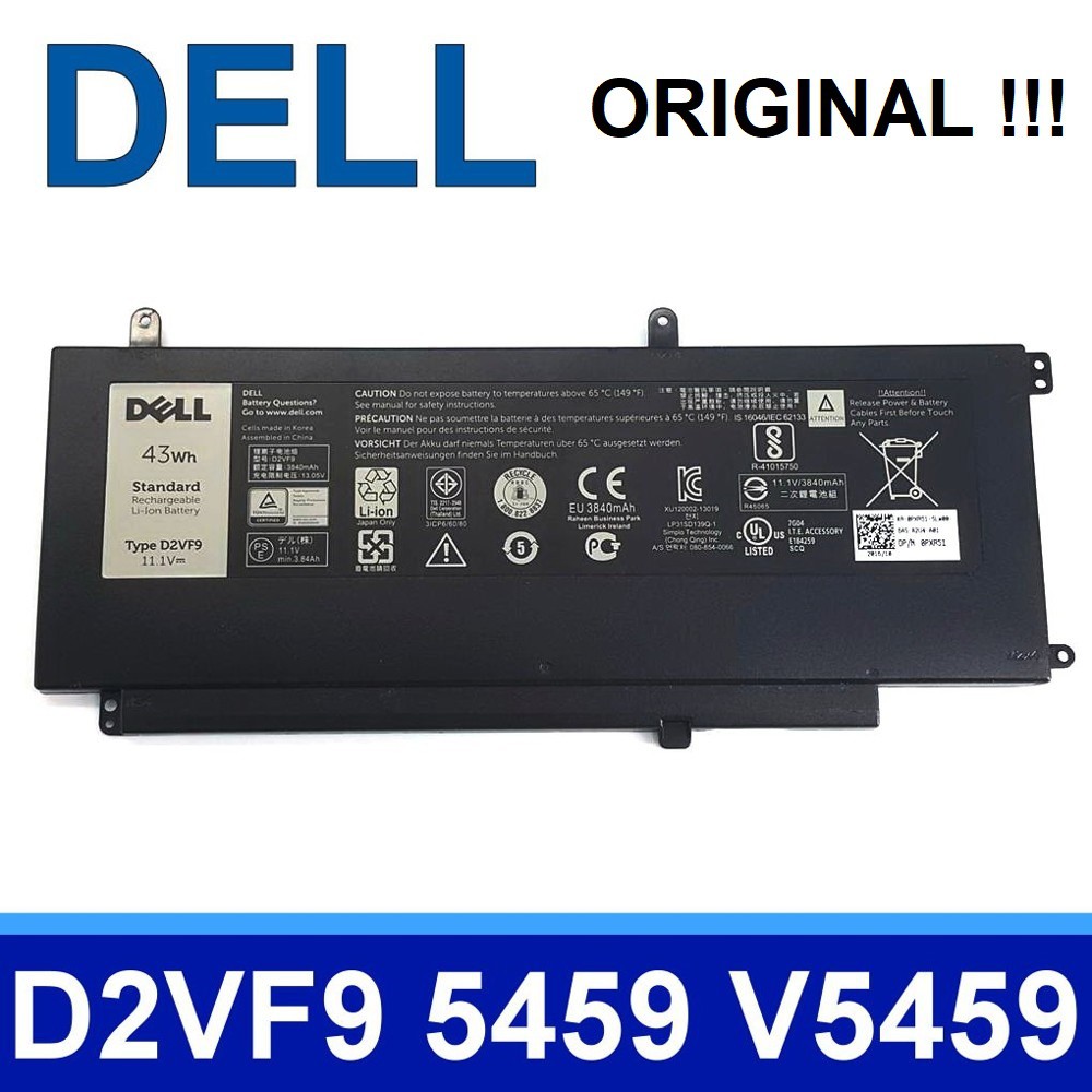 Original Dell Inspiron D2vf9 15 5000 7000 7547 7548 N7547 N7548 N7548 Pxr51 Ygr2v P41f Battery Shopee Singapore