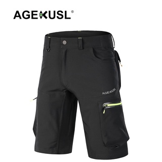 AGEKUSL Men's Baggy Cycling Shorts Bike Off MTB Hi-Density Short Pants Downhill 