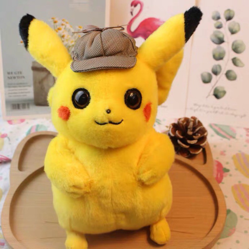 detective pikachu plush large