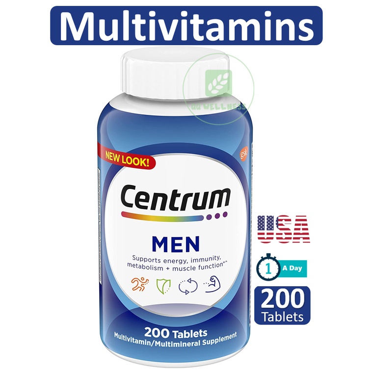 Centrum Multivitamin for Men 200 Tablets, Multivitamin/Multimineral
