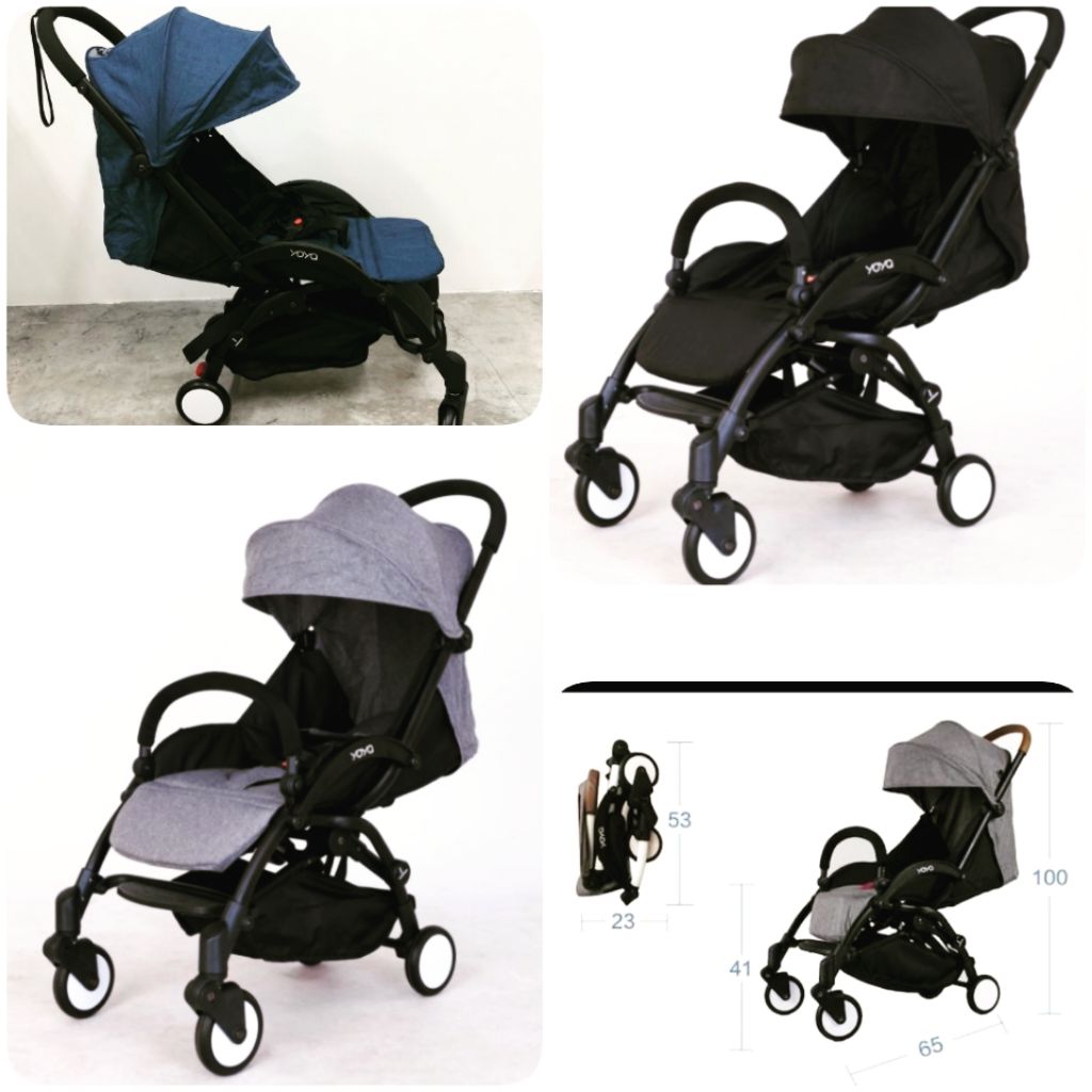 black linen deluxe stroller system