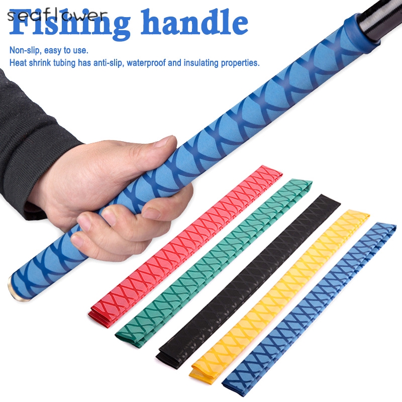 ALEXTREME Heat Shrink Tubing Fishing Rod Wraps Non Slip Anti-Slip Waterproof and Insulation Racket Grip Hand Grip Tape Heat Shrink Tube Handle Sleeving 