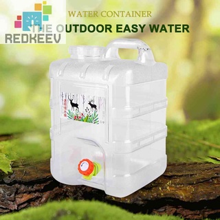 Redkeev 10L 15L 5L Portable Water Container with Faucet for Camping Hiking Picnic Driving #7