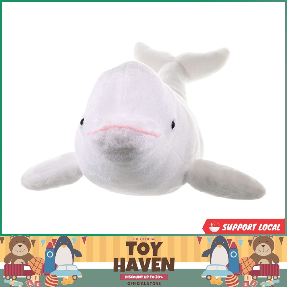 [sgstock] Wild Republic Beluga Whale Plush, Stuffed Animal, Plush Toy
