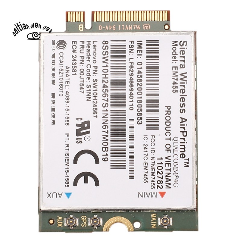Em7455 Lte Module 00jt547 4g Card For Thinkpad T460 T460s T560 X1 Carbon P70 P50 X260 Laptop Shopee Singapore