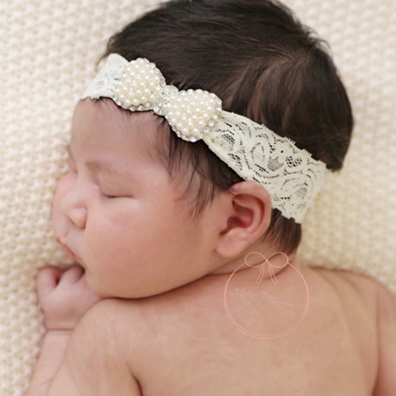 newborn pearl headband