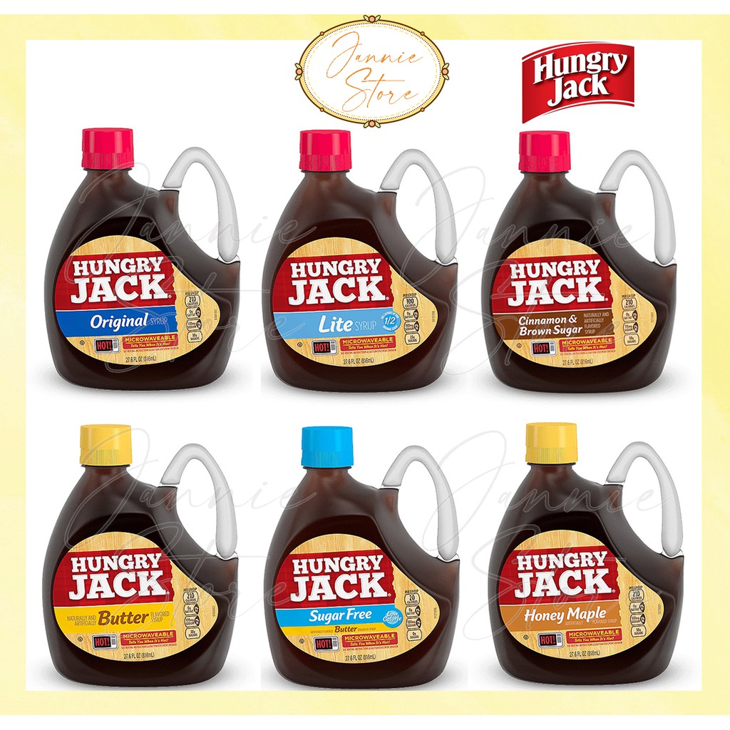 Malaysia] hungry jack flavoured syrup (origional/ lite/ butter