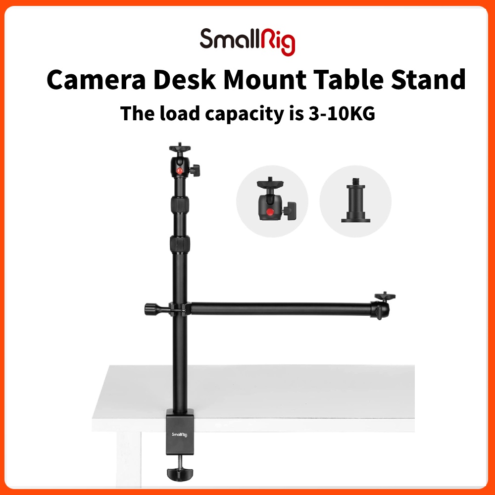 SmallRig Camera Desk Mount Table Stand with Magic Arm and 1/4" Ball