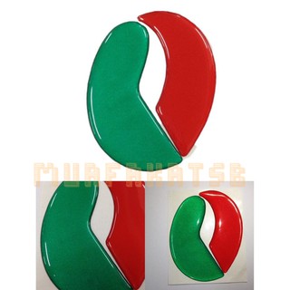 PERODUA LOGO 2PCS PERODUA STICKER EMBLEM REFLECTOR FRONT 