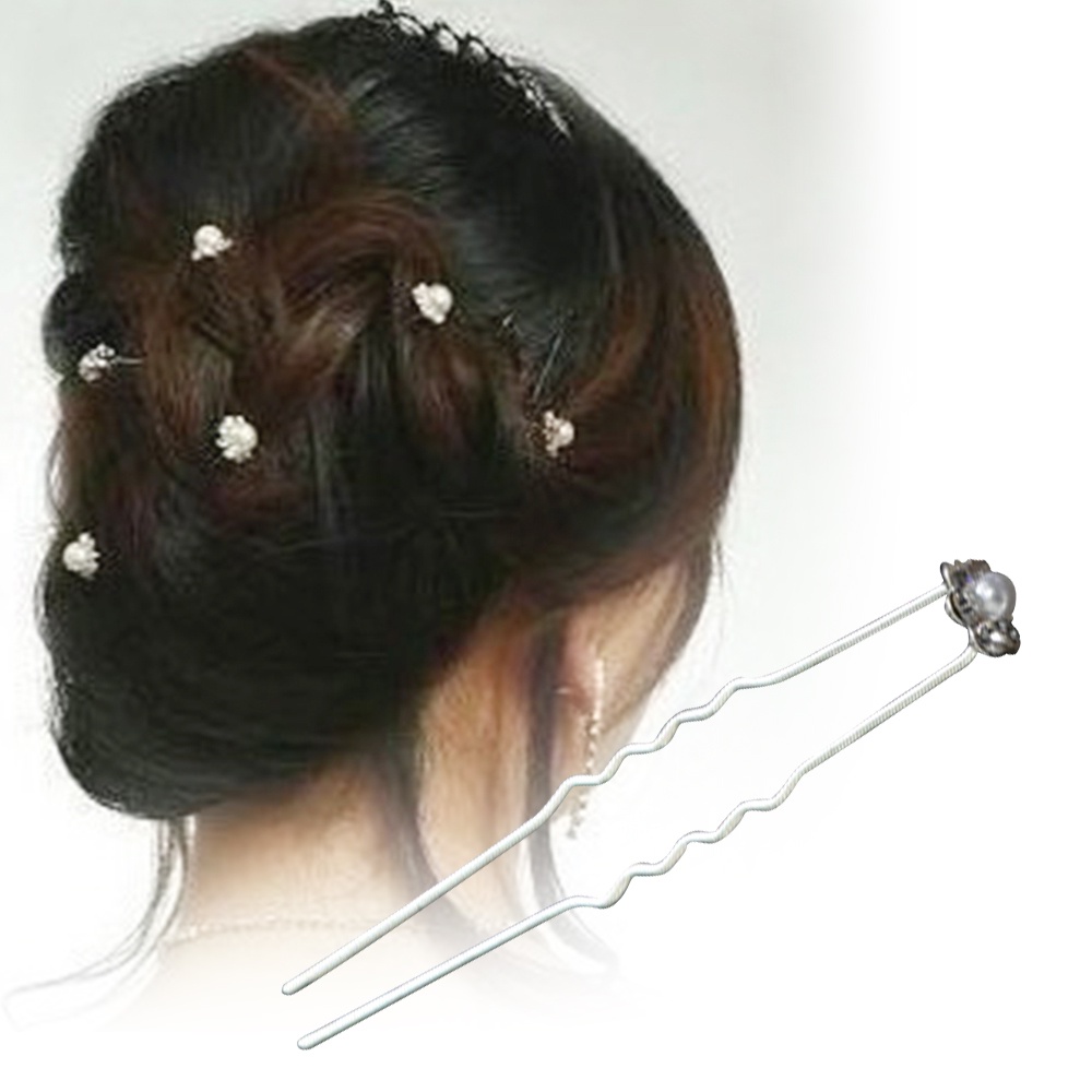 Flower Wedding Hair Pins Bridesmaid Crystal Diamante Pearls Bridal Clip  Grips | Shopee Singapore